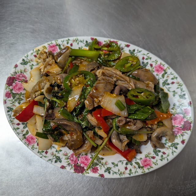 20 STIRFRIED MIXED INTESTINE.
